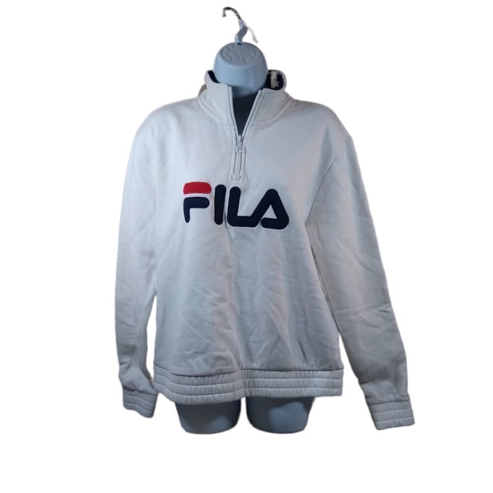 FILA long sleeve 1/4 zip sweatshirt M
